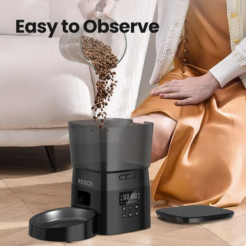 SmartServe feeder USB-C power and battery backup detail