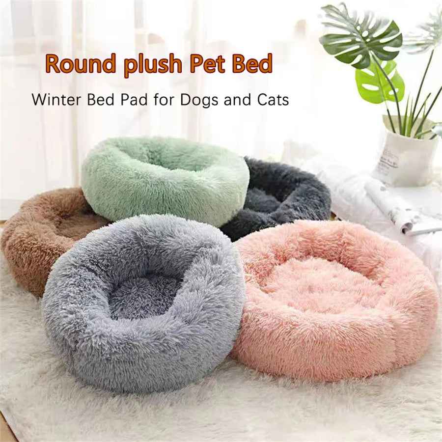 CloudNest donut bed plush faux fur detail