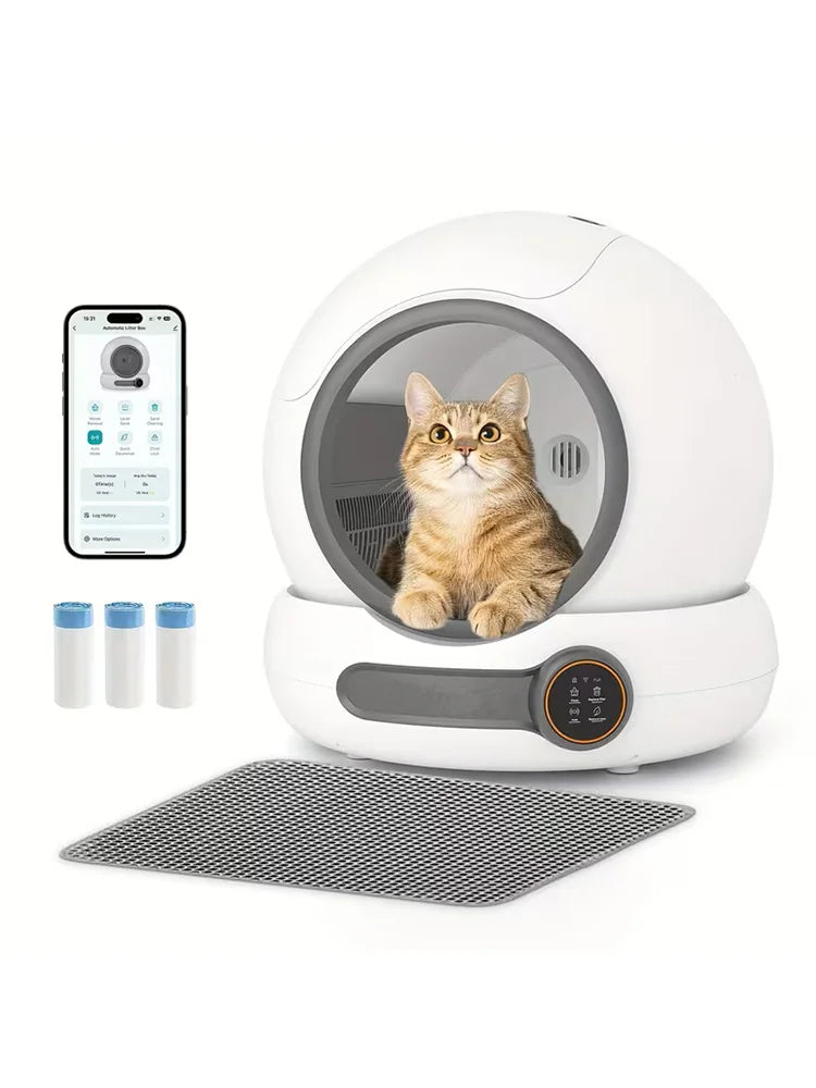 PurePod litter box bundle with litter mat