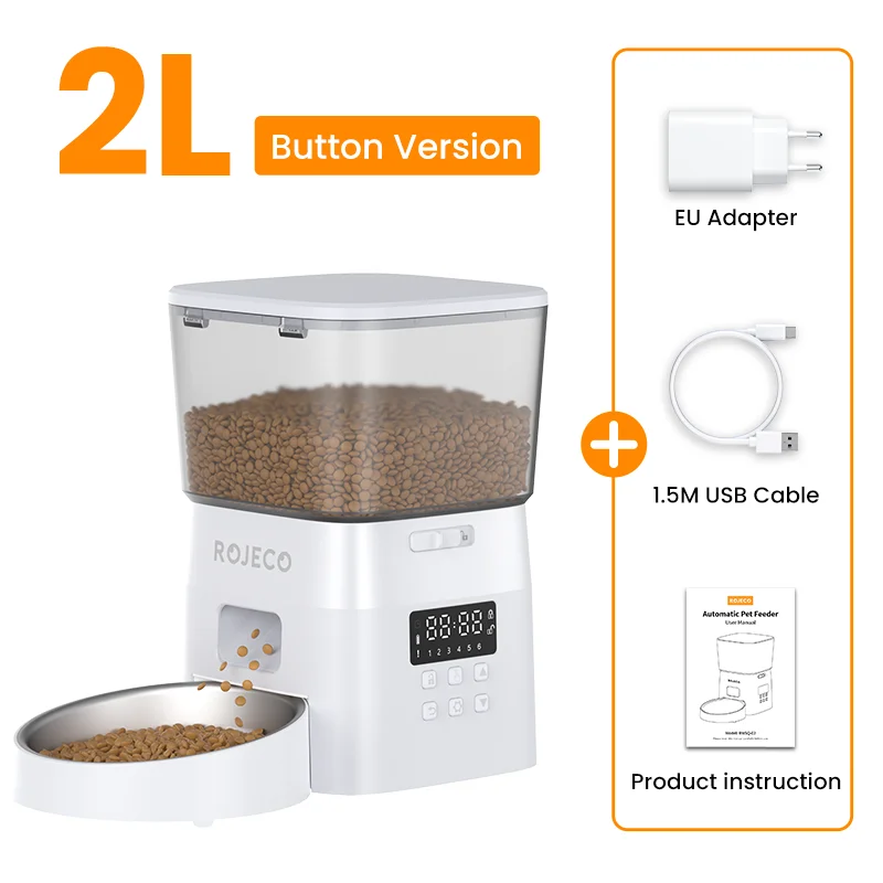 SmartServe automatic cat feeder in white