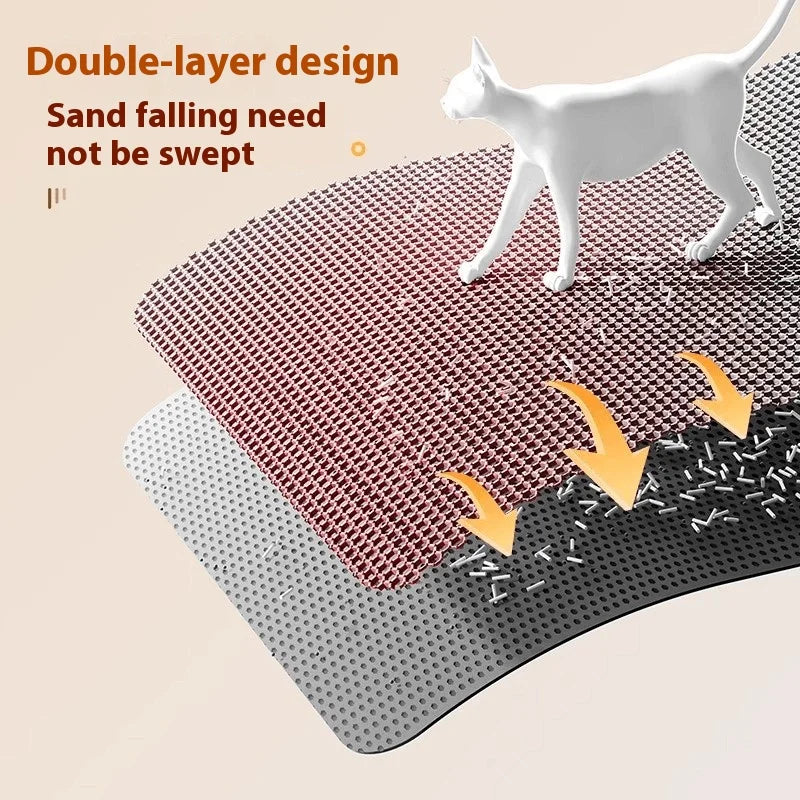 Diagram of the TidyTrap double-layer design trapping litter between layers