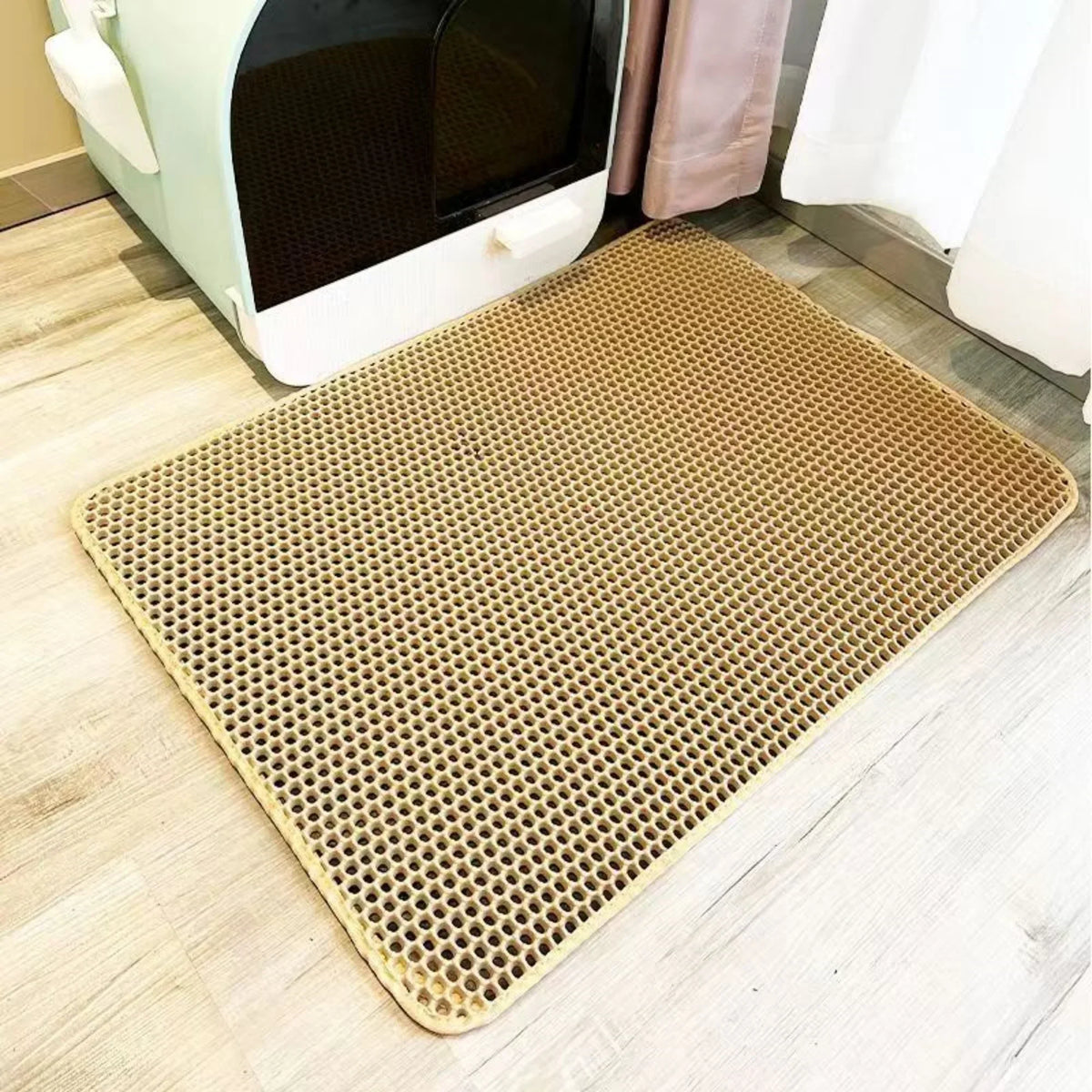 TidyTrap litter mat in sand