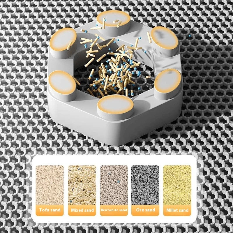 TidyTrap litter mat honeycomb surface detail